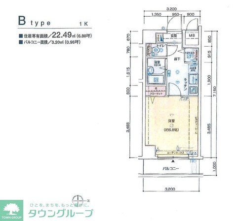 エルニシア亀戸の物件間取画像
